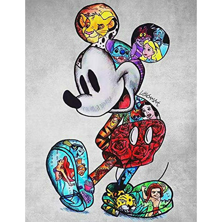 5D Diamond-Painting DIY Kits Mouse Mouse Full Drill Art Craft Leisure for Adults